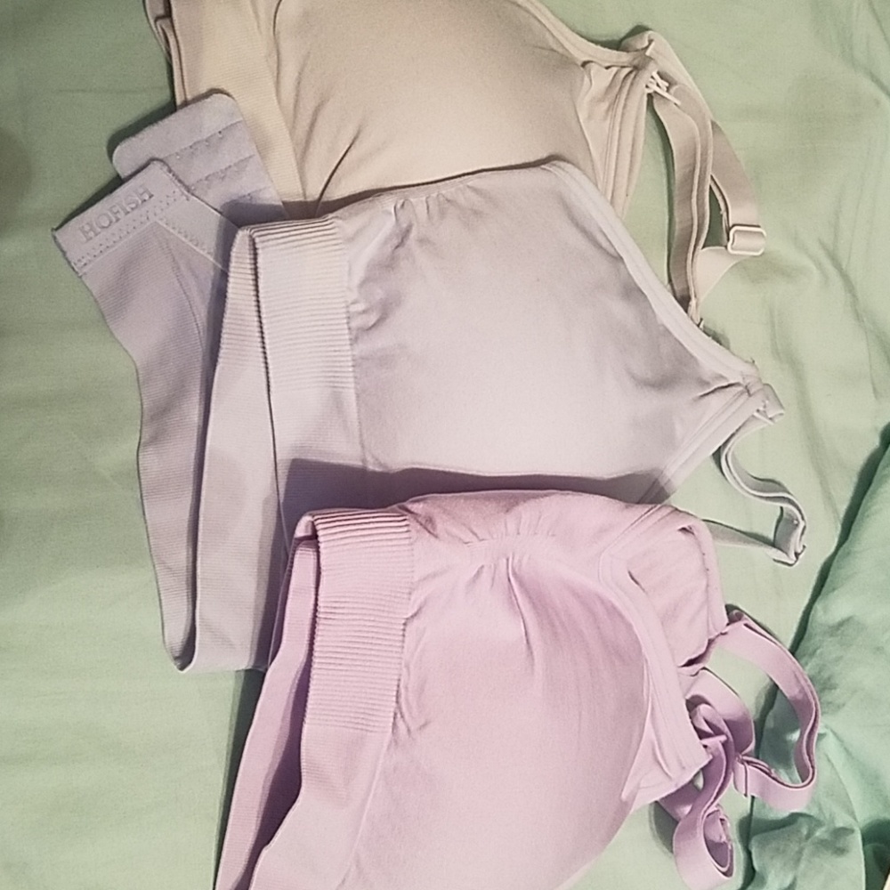 Bundle of 3 nursing bras size large